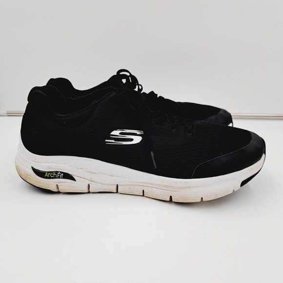 Mens 13 Skechers Arch Fit Big Appeal Black 232040WW BKW - Picture 1 of 10